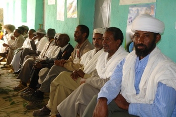 Photo of Ethiopian men attending Tigray community meeting
.