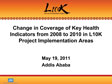 Thumbnail image of the Change in Coverage of Key Health Indicators from 2008 to 2010 in L10K Project Implementation Areas cover.