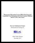 Cover of report on Management  Information System (MIS) of the Integrated Community Case Management