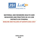 Thumbnail image of Maternal and Newborn Health Care Behaviors and Practices in 115 L10K 2020 Districts of Ethiopia... cover.