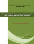 Cover of report on emergency referral for pregnant women and newborns